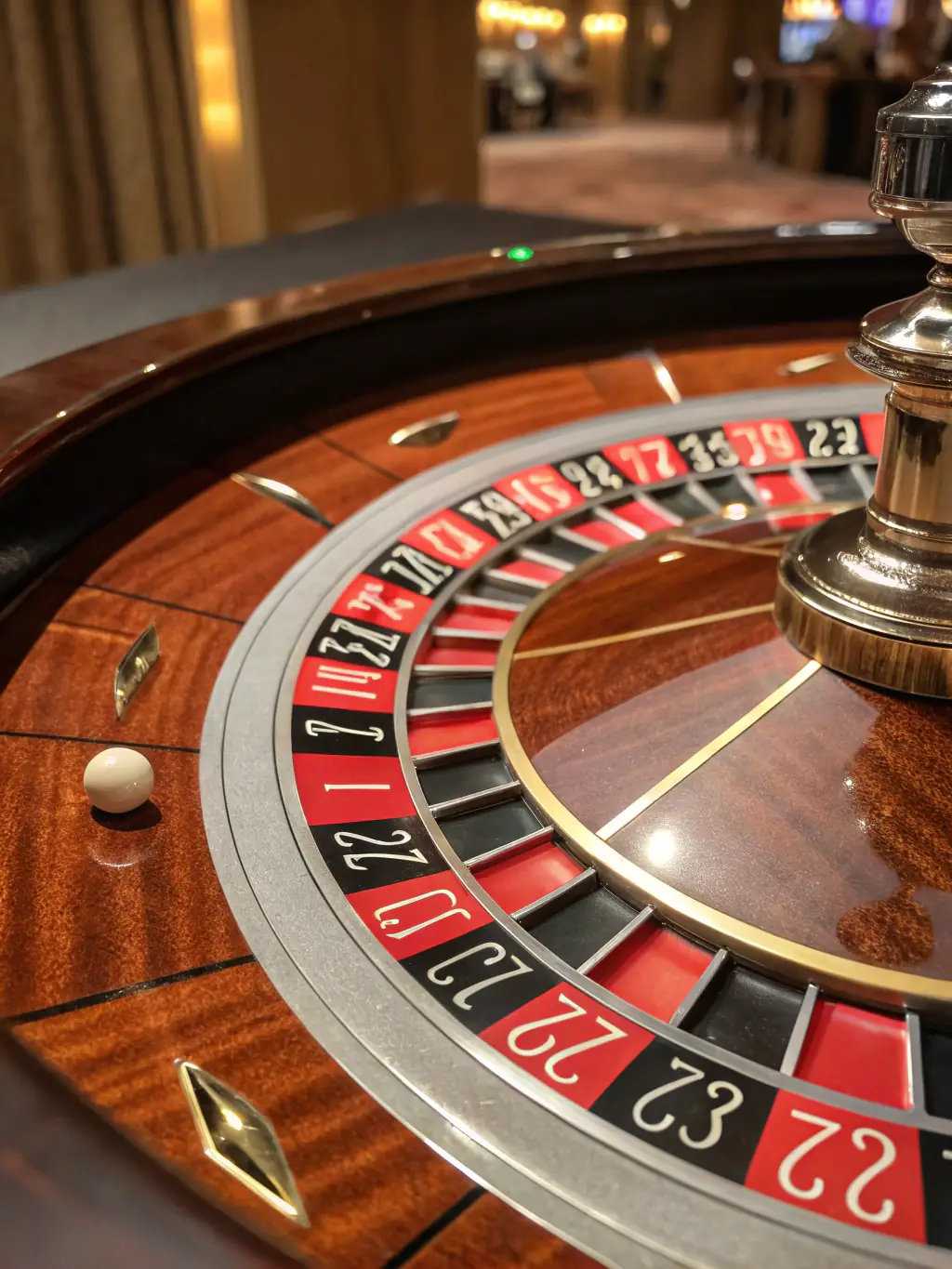 An image of a roulette wheel spinning with a ball about to land on a number, capturing the anticipation and excitement of the game on 8857 Bet.