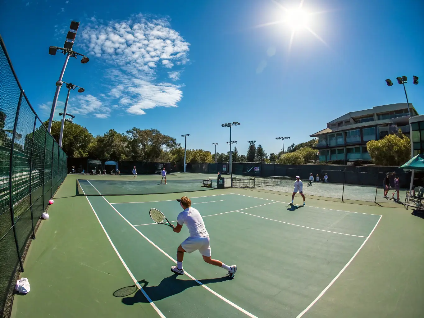 An image of a tennis match in progress, capturing the intensity and focus of tennis betting on 8857 Bet.