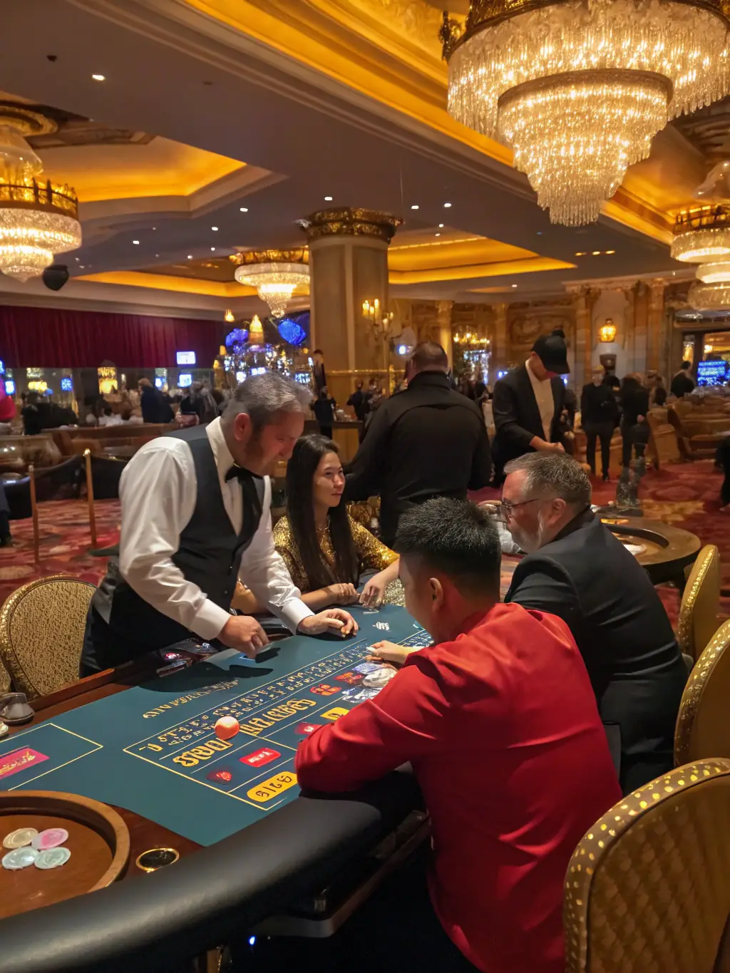 A visually appealing image of a live casino interface on 8857 Bet, featuring dealers, roulette wheels, and card games, creating an immersive casino experience.